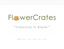 Tablet Screenshot of flowercrates.com